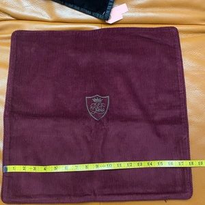 Ralph Lauren Home Burgundy corduroy Sham embroidered